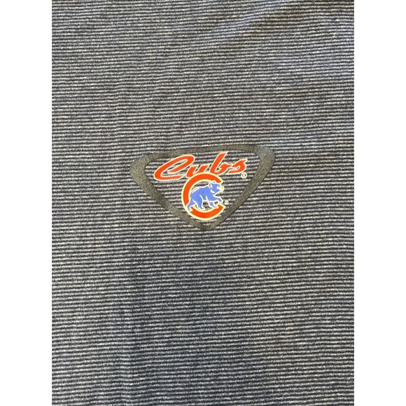 CSA Chicago Cubs Blue Striped T-Shirt Embroidered Logo MLB USA Made Mens Size XL - Picture 5 of 12